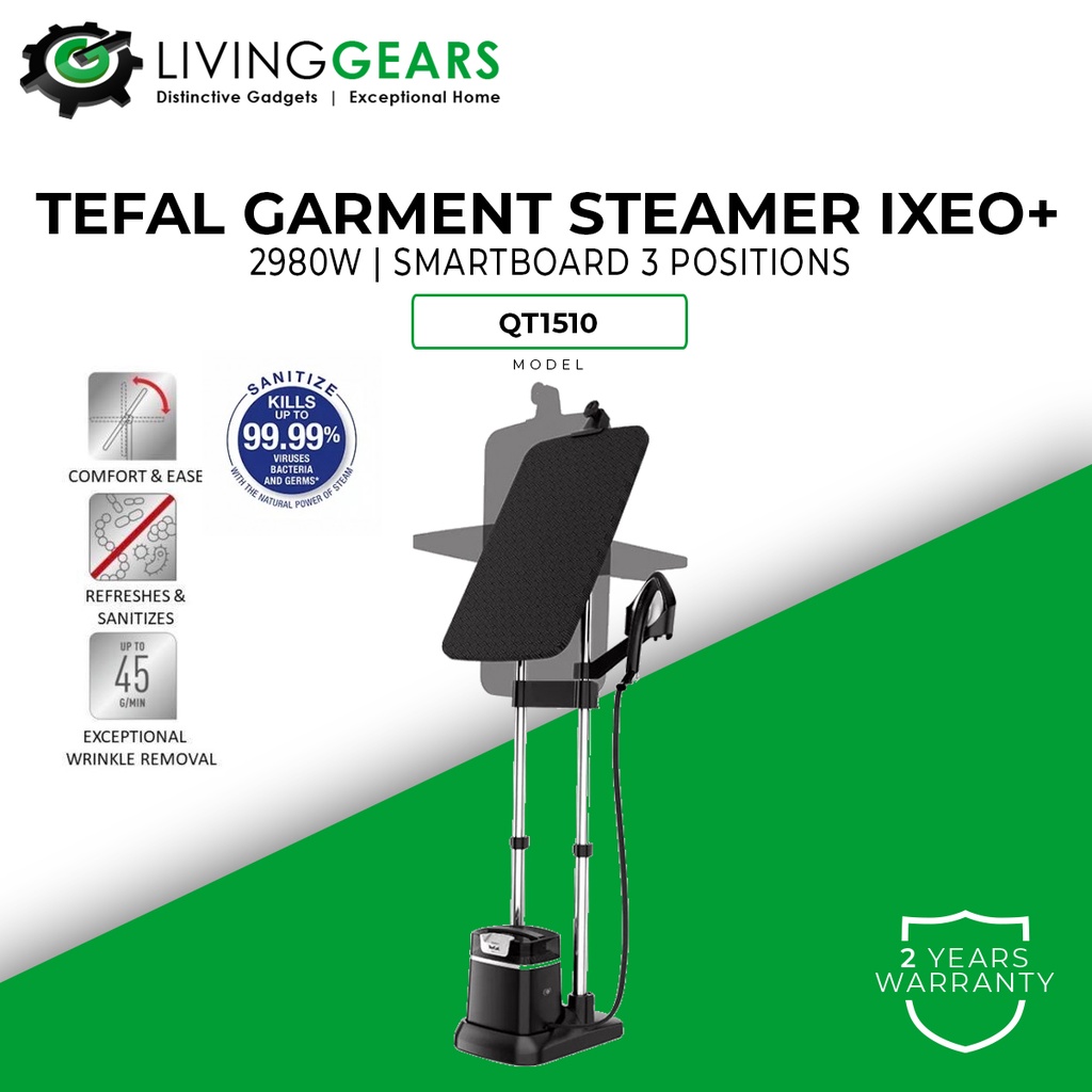 Tefal Garment Steamer IXEO+ Smart Board QT1510G0 ( ALL IN ONE Ironing