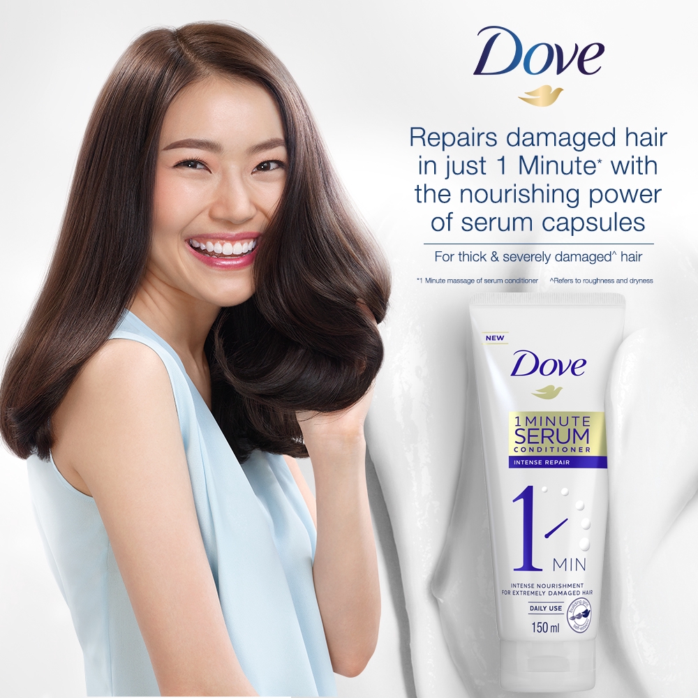 Dove Intense Repair 1 Minute Serum Conditioner 150ml | Shopee Malaysia
