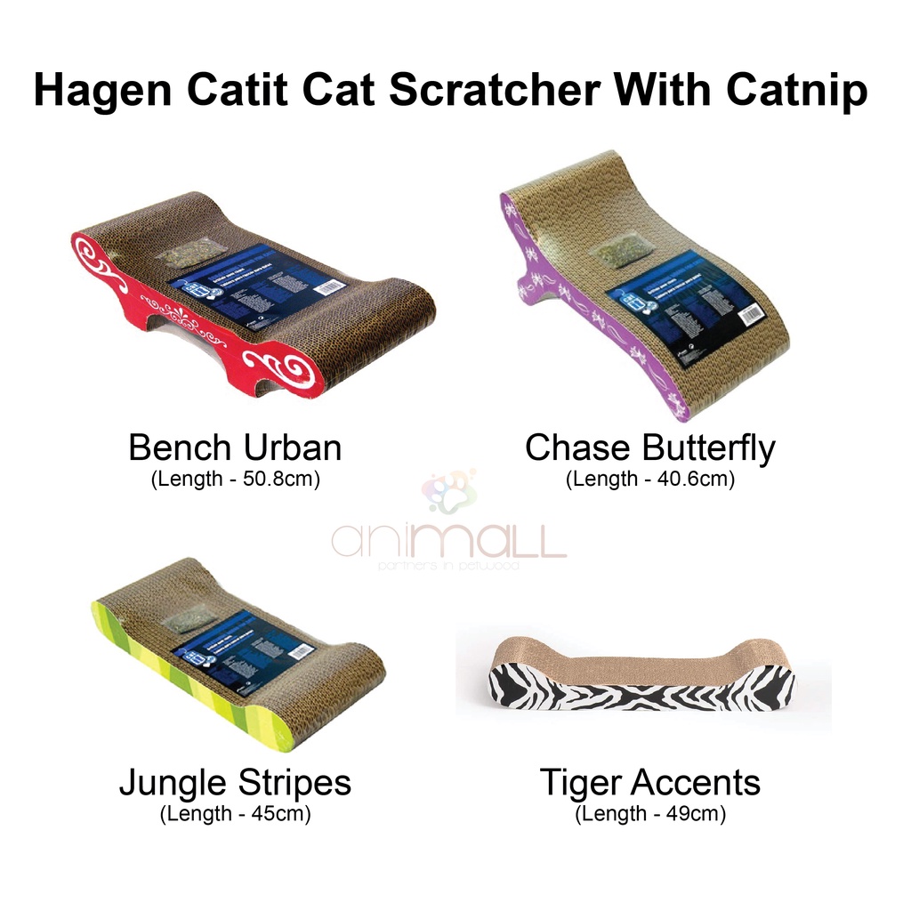 Hagen Catit Cat Scratcher With Catnip / Mainan Kucing