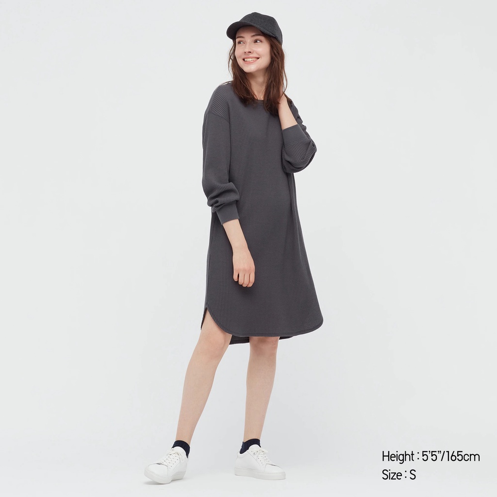 uniqlo waffle knit dress