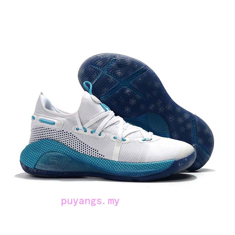 curry 6 blue and white