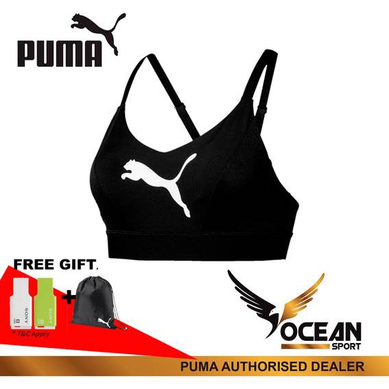 puma sports bra white