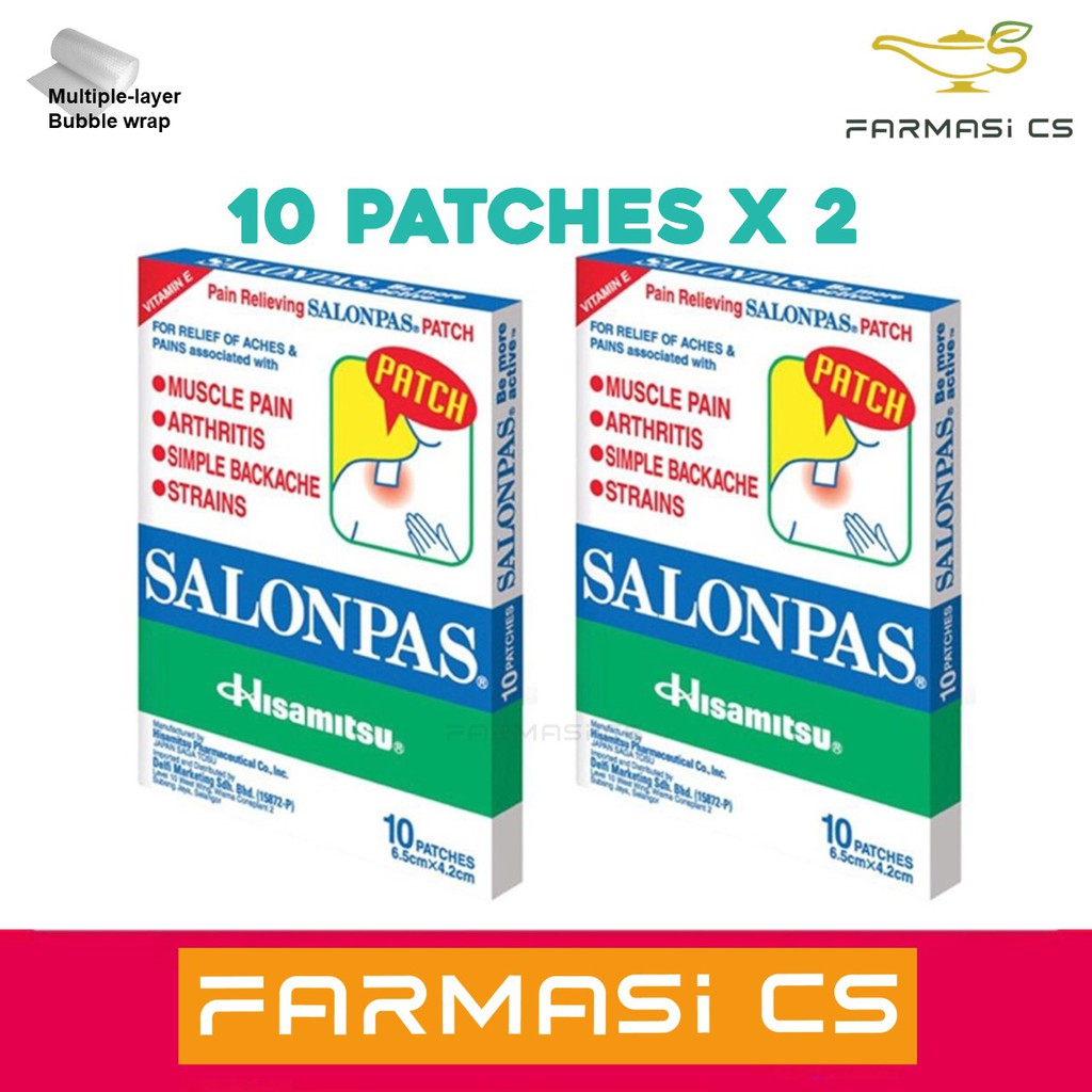 Hisamitsu Salonpas Patch 10 patches x 2 boxes (TWIN) EXP10/2024 Pain