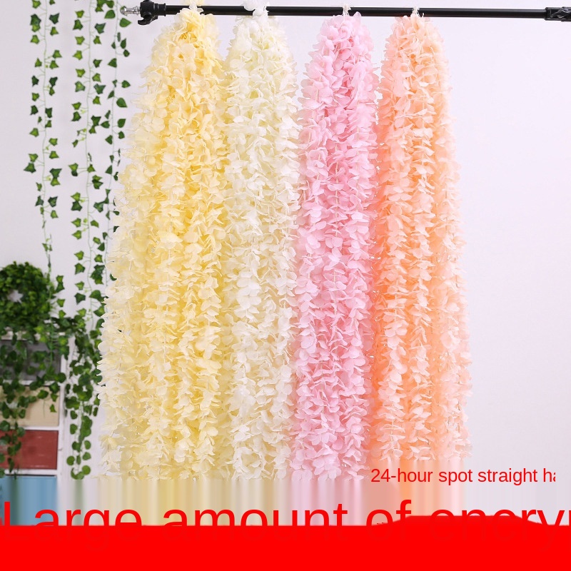 1 meter flower string ceiling decoration, peony flower string wedding atmosphere, petal handmade floral art