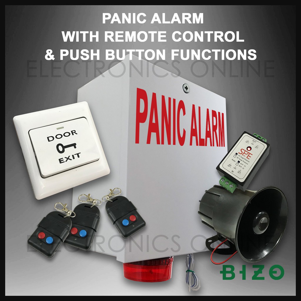 Panic Alarm with Remote Control Push Button Emergency Alarm SOS