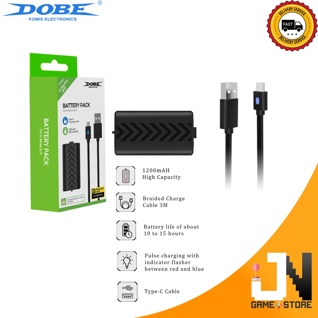 Dobe Xbox Series S / X Battery Pack TYX0634B (NEW) Shopee Malaysia