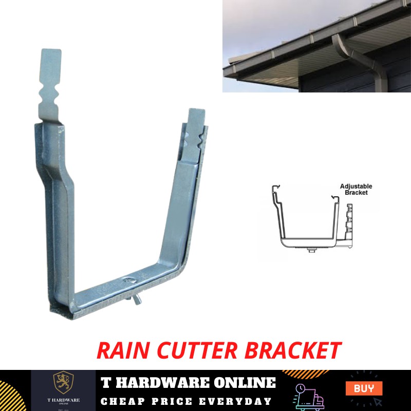 RAIN GUTTER ADJUSTABLE GI BRACKET(GI GUTTER)(READY STOCK) Shopee Malaysia