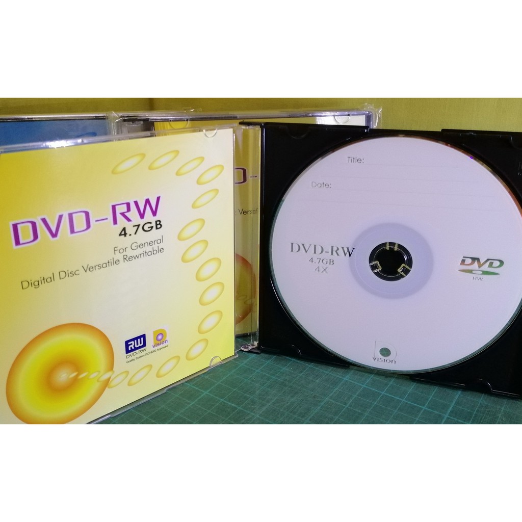 Blank Dvd Rw Dvd Rw Rewritable Disc 4x 4 7gb 1min D Vision Quality System Iso 9002 Shopee Malaysia