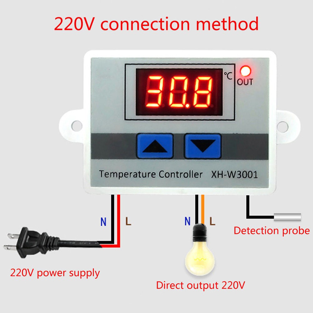 XHW3001 Multifunction Digital Temperature Controller AC110220V 1500W