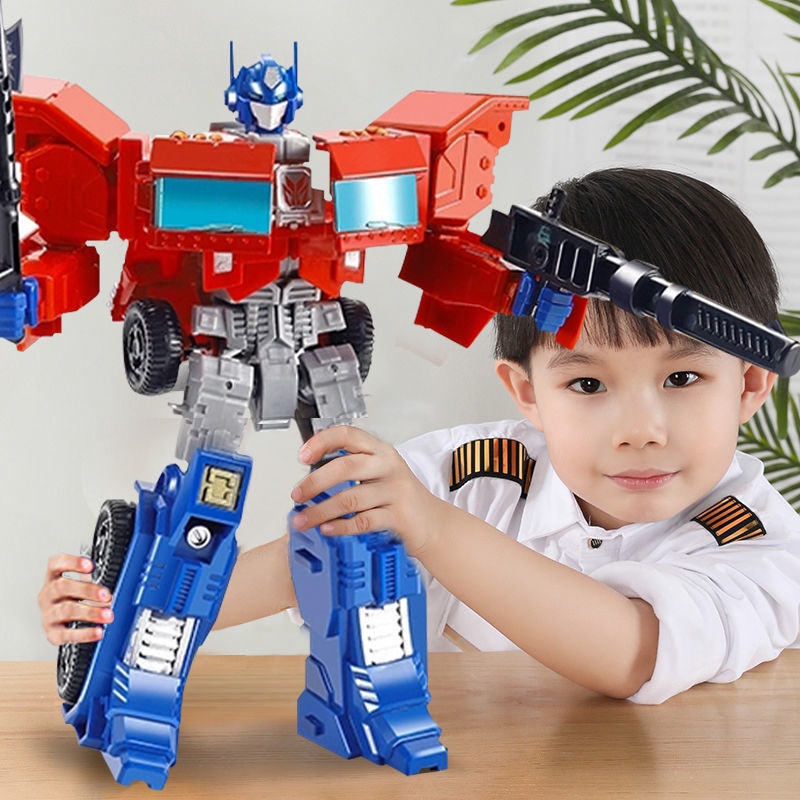 Transformers toys Transformers robot toys Children's Transformers Robot Toys Boys Educational Car Model Variety Fit Optimus Pillar Alloy Edition Car Model Boy Children Chinese New Year gifts