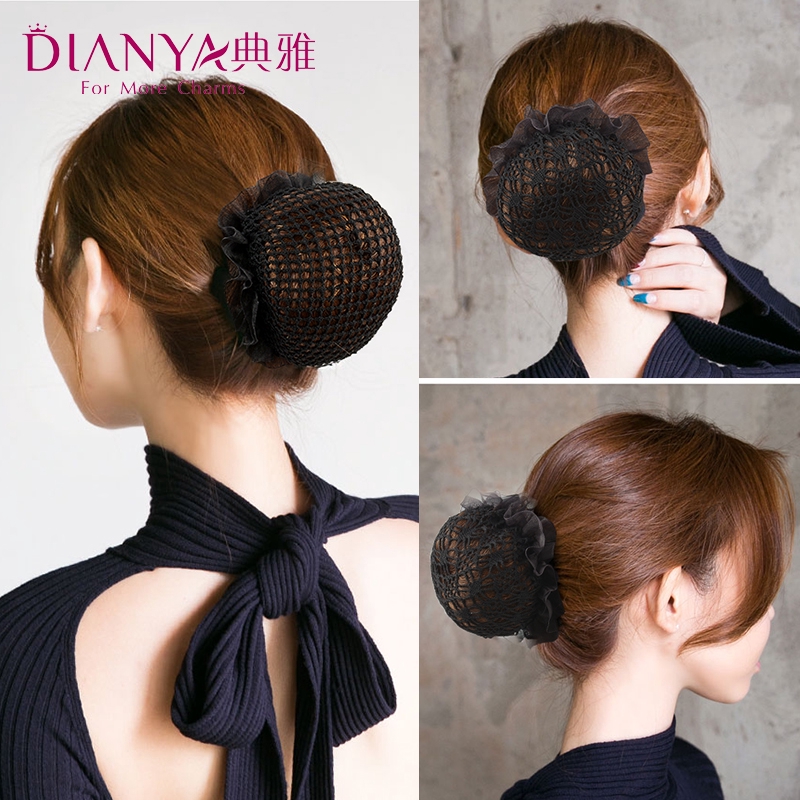 Professional Head Flower Net Pocket Elastic Korean Cute