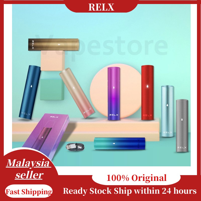 Ship Within 24h In Kl Original Relx Single Vape Pod Device Relx Starter Kit Device For Sp2 T28 With Warranty 煙桿 Shopee Malaysia
