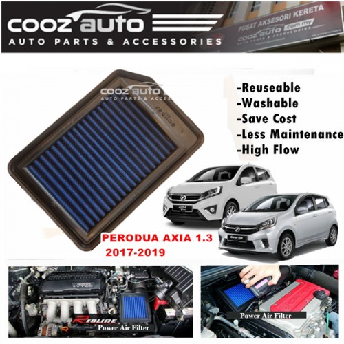 PERODUA AXIA 2017 2018 2019 Redline Washable High Flow Air 