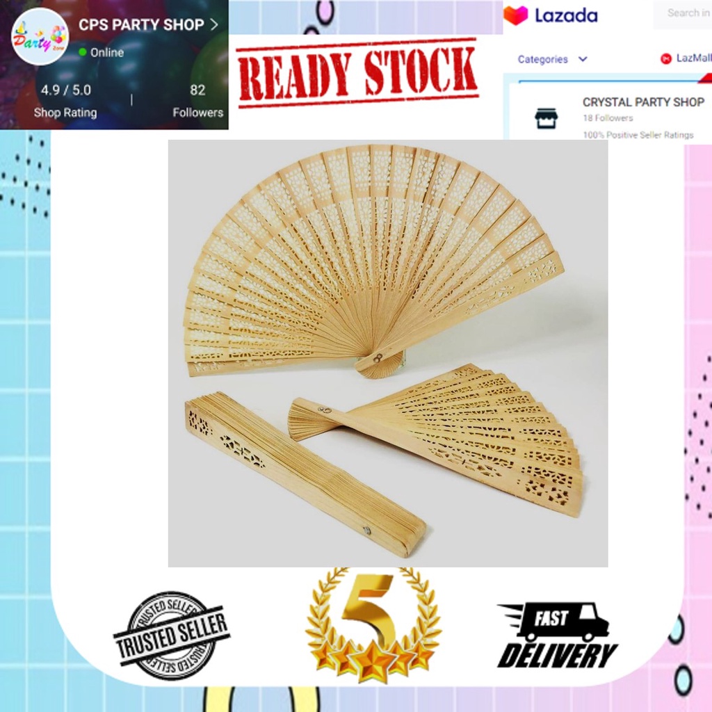 Wooden Hand Fan Gift Fan Souvenirs Fan Wood Material READY