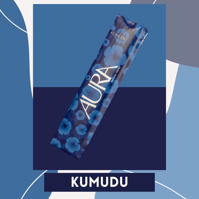 20 Sticks with Kumudu Fragrance AURA Genuine Ceylon Incense Sticks 