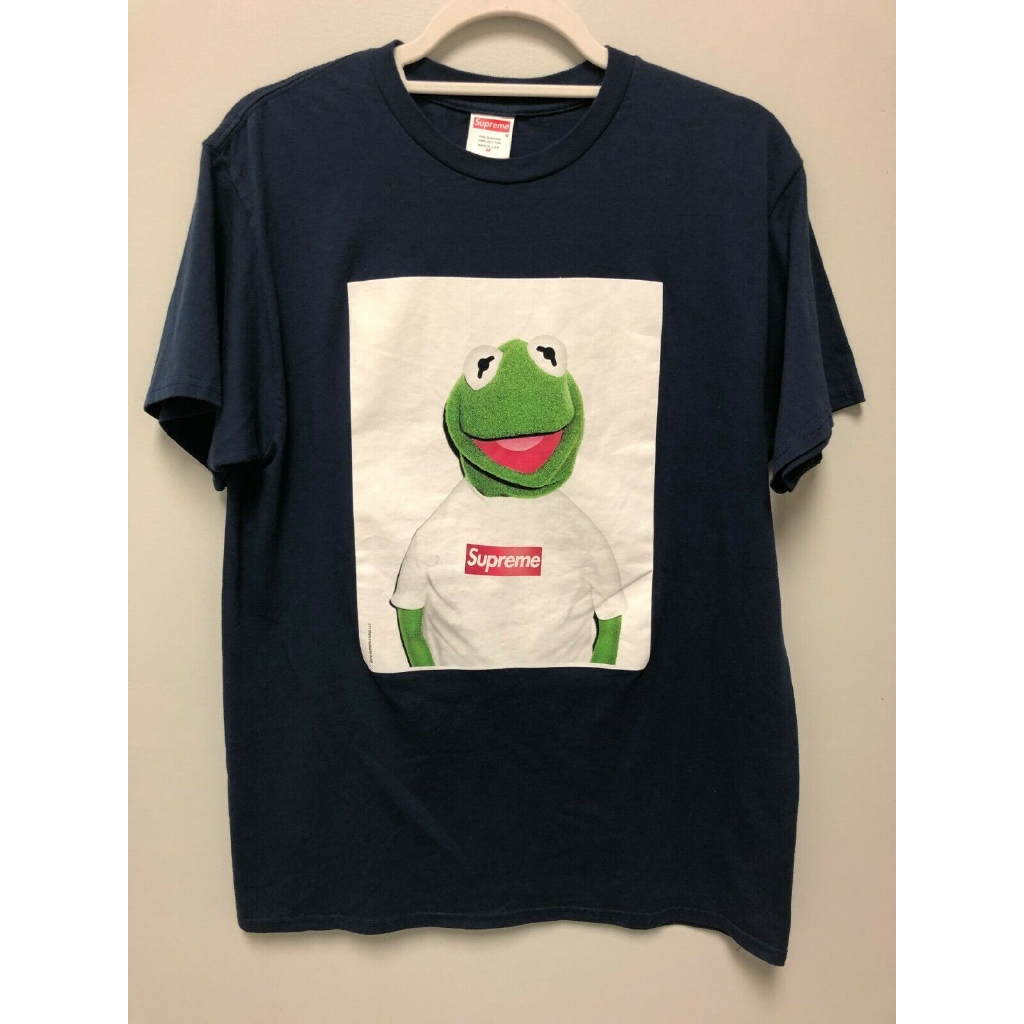 kermit the frog with supreme shirt