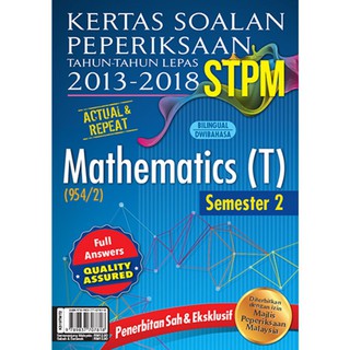 KERTAS SOALAN PEPERIKSAAN TAHUN-TAHUN LEPAS 2013-2018 STPM 