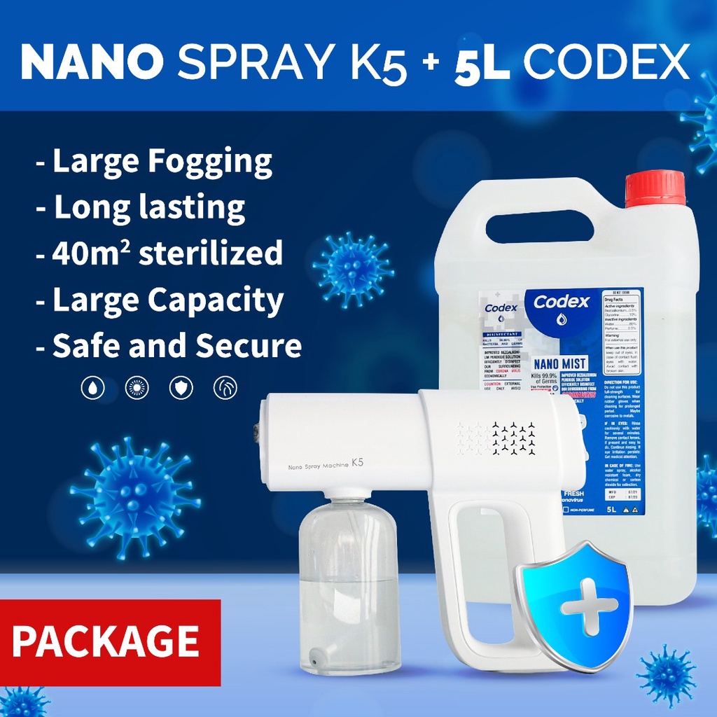 Nano Spray Gun K5 Wireless Handheld Portable Disinfection Sprayer