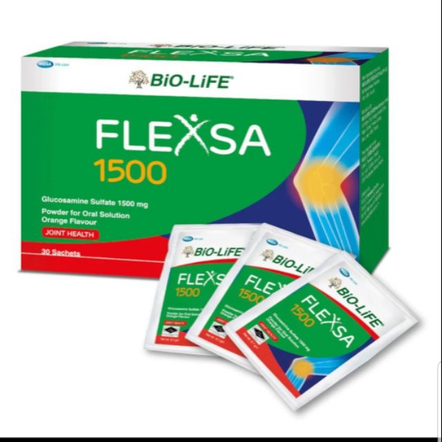 BioLife Flexa 1500 Glucosamine (30 sachets) Shopee Malaysia
