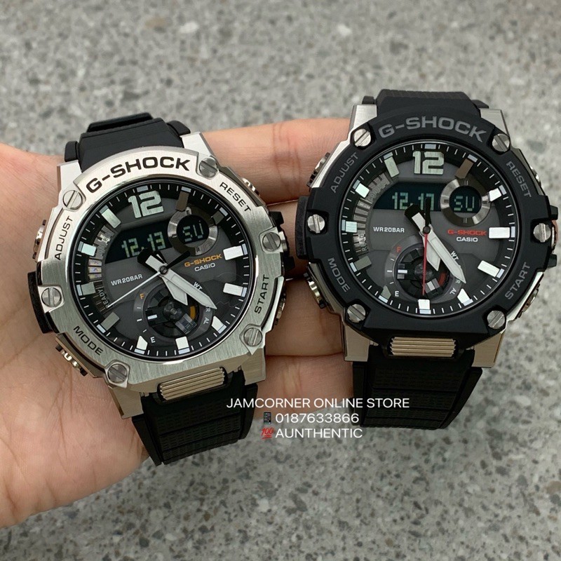 100% ORIGINAL CASIO G-SHOCK G-STEEL GST-B300-1A /GST-B300S-1A RESIN BAND  Carbon Core Guard structures | Shopee Malaysia