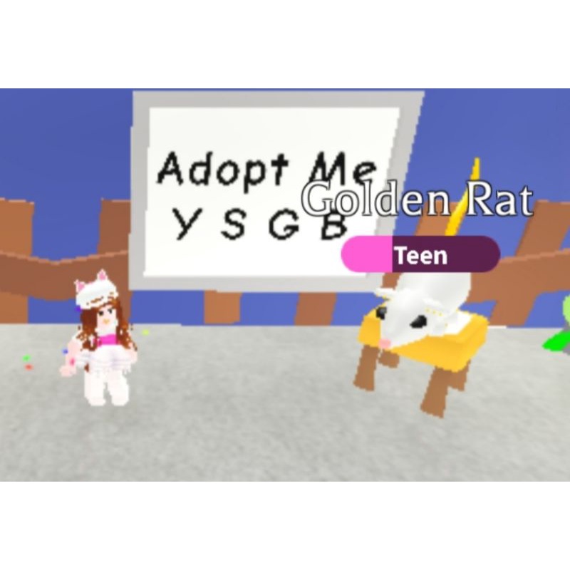 GOLDEN RAT Pet Adopt Me Roblox (FR/NFR) | Shopee Malaysia