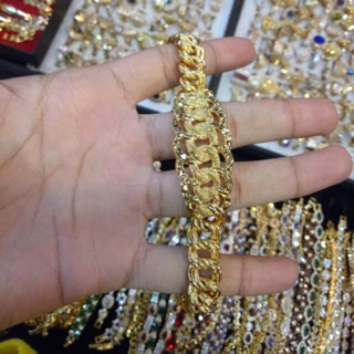  Emas  korea 24k rantai tangan  rambu cop 916 Shopee Malaysia