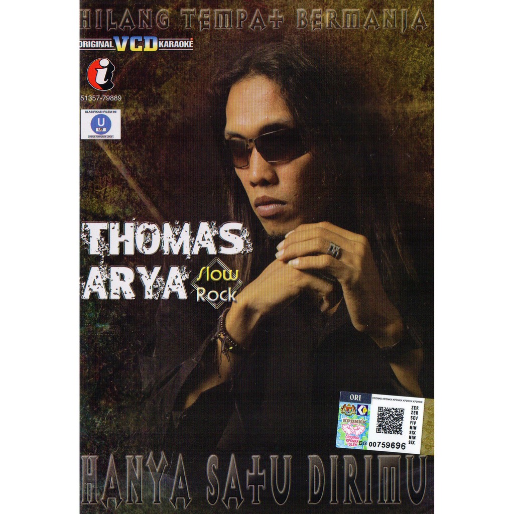 Thomas Arya Hanya Satu Dirimu Slowrock Karaoke Vcd Shopee Malaysia