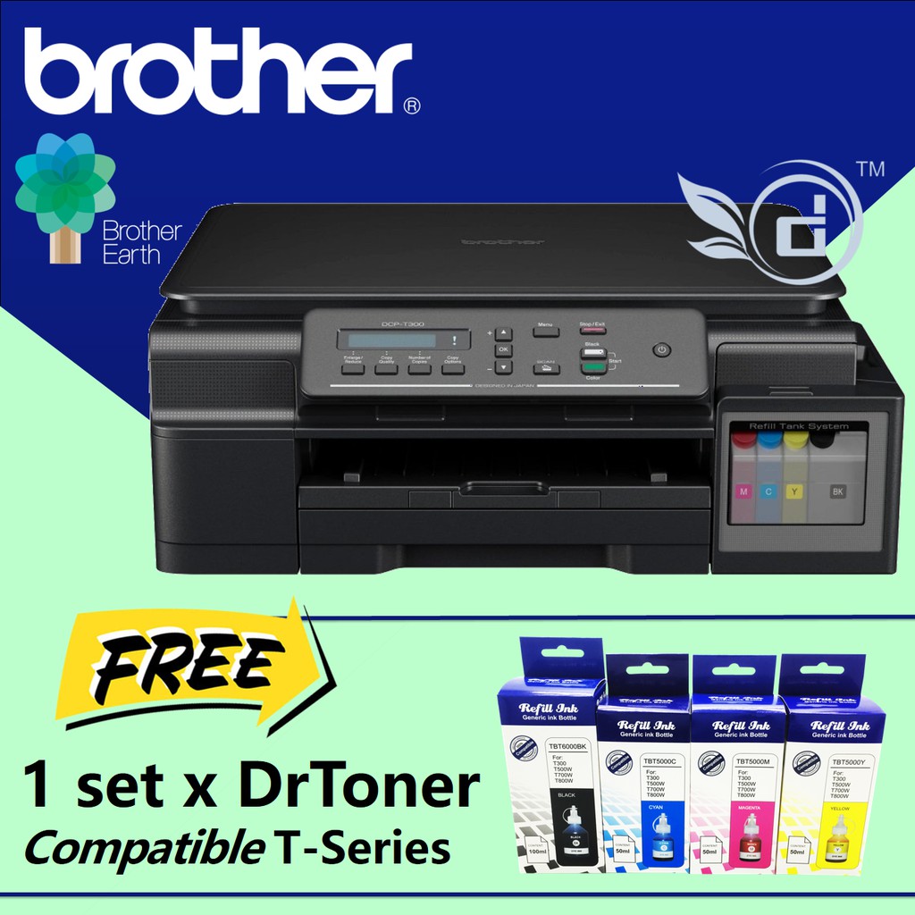 Brother DCP-T300 Printer-FREE Compatible Dr.Toner Brother ...