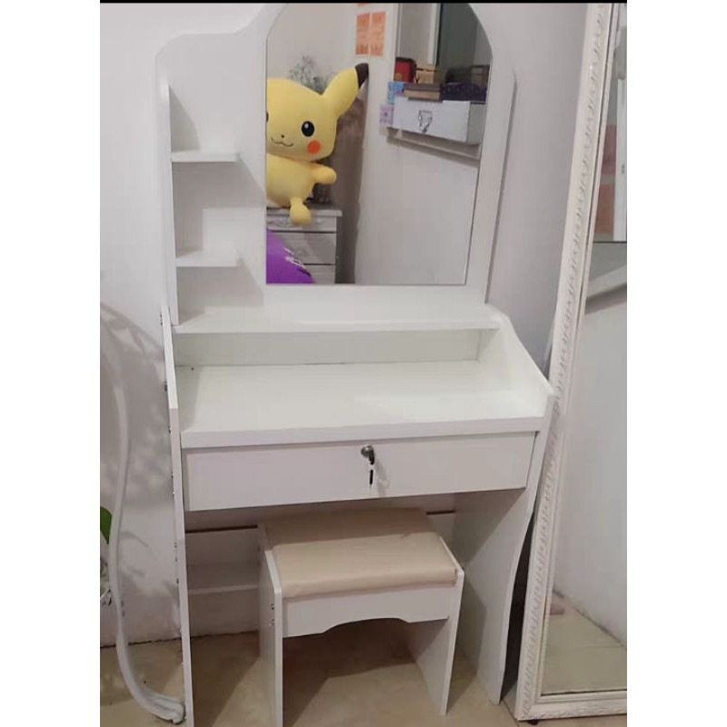 Buy Ready Stock Modern Dressing Table With Stool Meja Solek Cantik Make Up Table Seetracker Malaysia