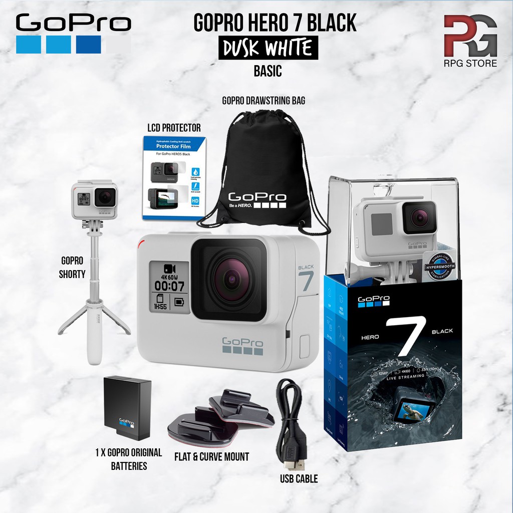 GoPro HERO7 BLACK Limited Editionダスクホワイト richproducts.com.au