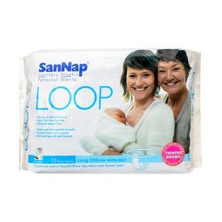 SanNap Loop Maternity Sanitary Napkin 230MM 10'S