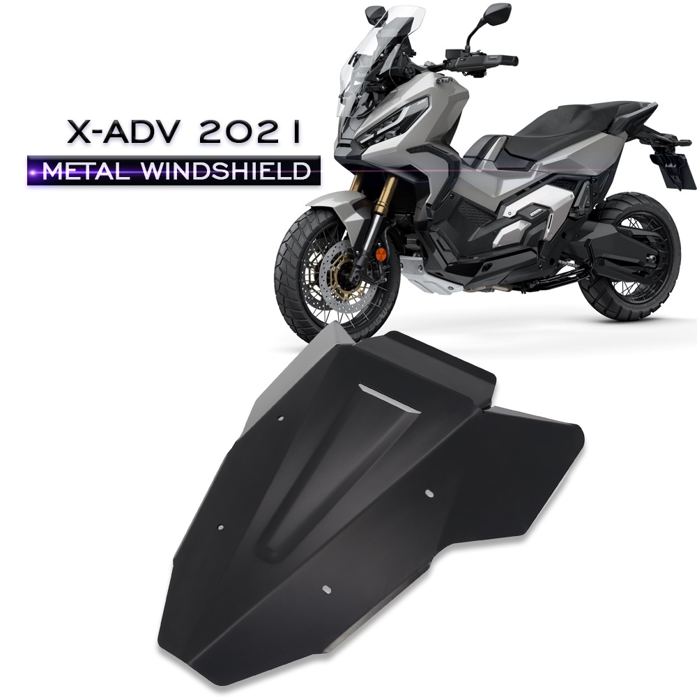 Windshield For Honda Xadv750 X Adv 750 Xadv Xadv750 21 Motorcycle Windshield Windscreen Aluminum Wind Shield Deflector Shopee Malaysia