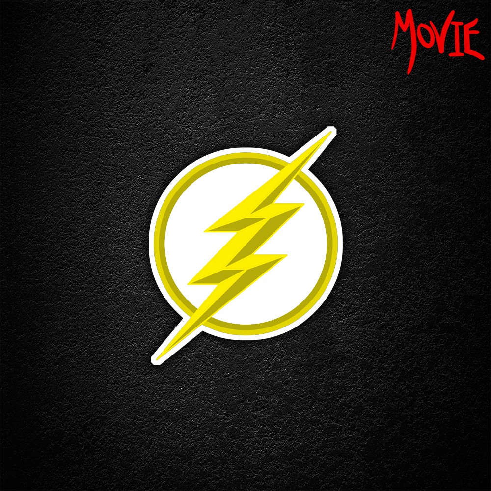 THE FLASH LOGO Premium Fanmade Sticker (MOVIE series) Shopee Malaysia