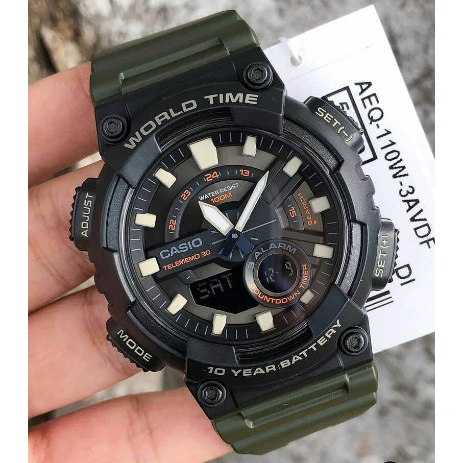 Casio world cheap time telememo