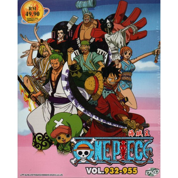 Anime Dvd One Piece Box 30 Vol 932 955