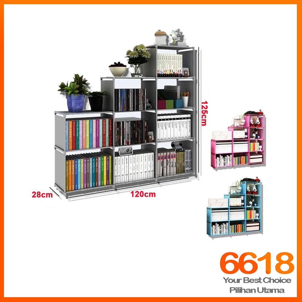 Rak Penyimpanan Buku DIY Korea Rak Buku Korean DIY Book Storage Shelf 5