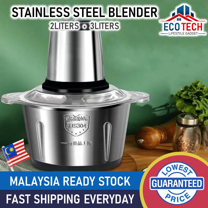 Stainless Steel Mini Blender 2L & 3L Meat & Vegetable Food Grinder