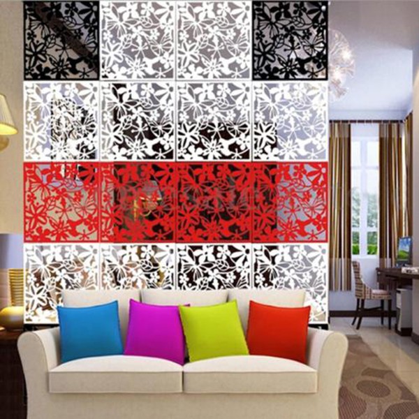 Flower Hollow Hanging Screen Curtain Room Divider Partition Wall