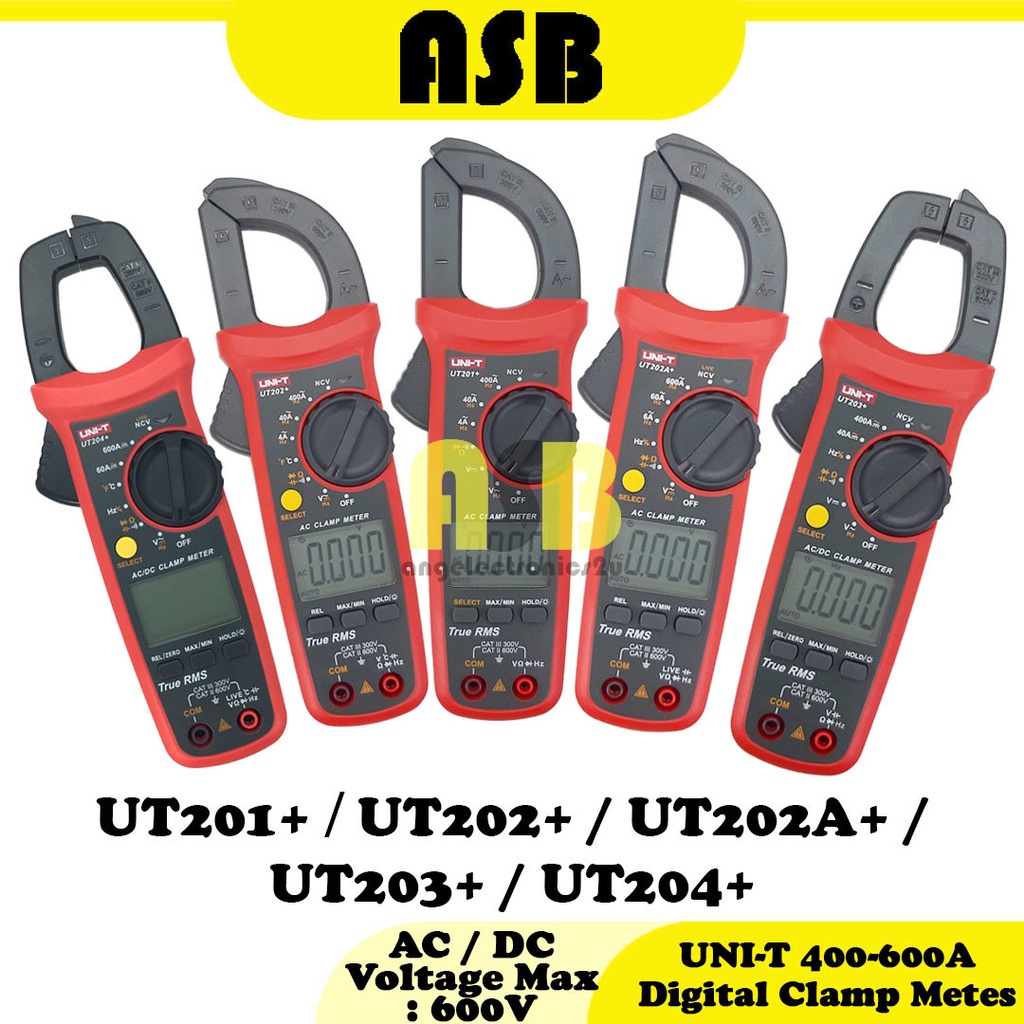 (1pc) Uni-T UT 200+ Series 400-600A Digital Clamp Meter ( UT 201+ / UT ...