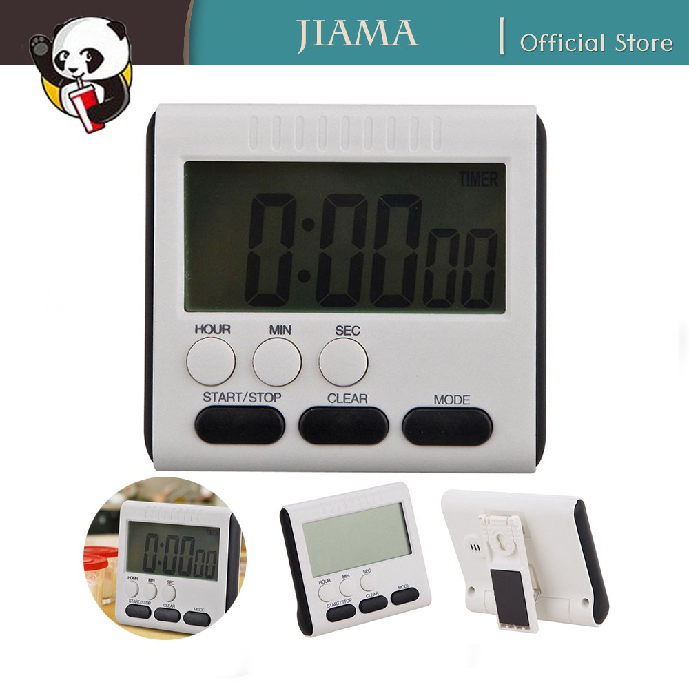 jiamy LCD Digital Short Timer Kitchen Cooking Timer Count Down Up Alarm Clock Shopee Malaysia