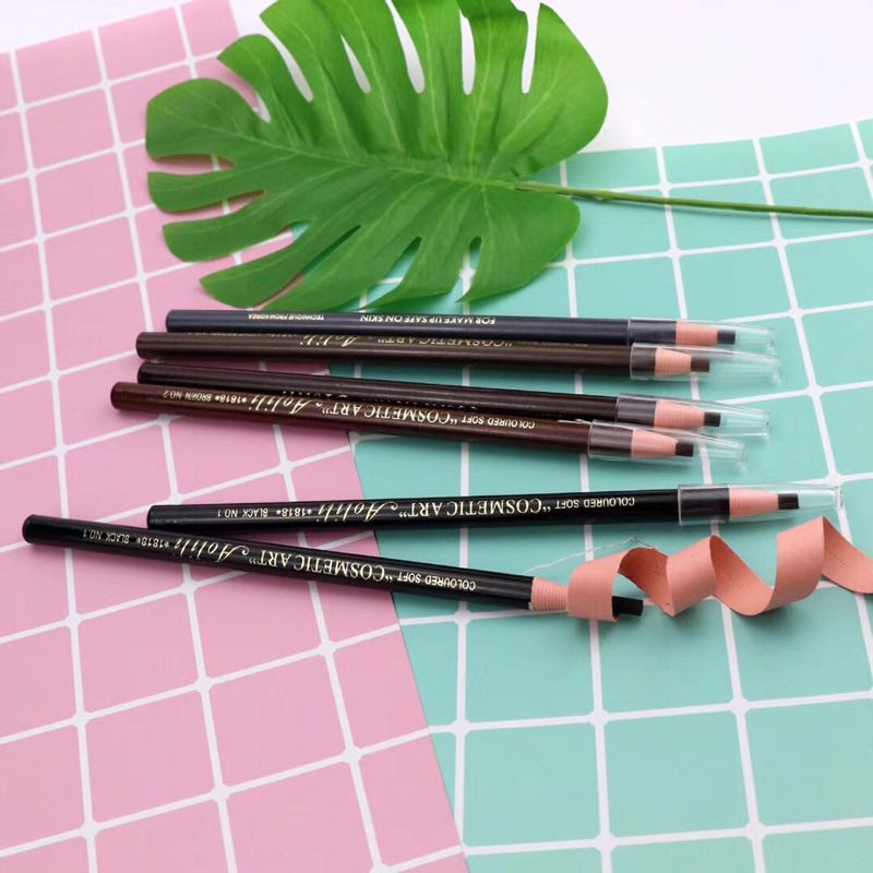 Eyeliner Pencil Waterproof Coloured Soft Cosmetics ART Eyebrow Brow Definer Pencil Timeless-Staying Beautiful COD