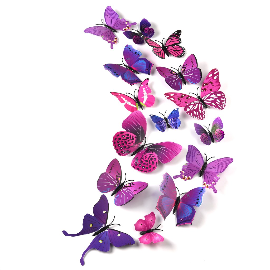 Download Painting Supplies Wall Treatments Kuuqa 36 Pieces 3d Butterfly Wall Stickers Wall Butterflies Girls Bedroom Accessories Pink Tools Home Improvement Signstv Co Ke