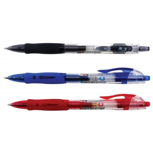 (Ready Stock)M&G R3/R5 Retractable Gel Pen 0.5 / 0.7mm Bullet Nib
