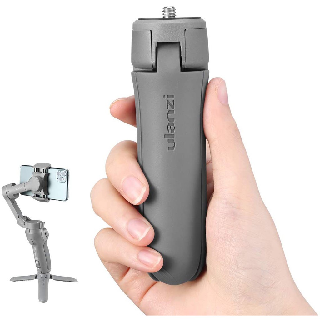 ULANZI Osmo Mobile 3 4 Extension Rob Lightweight Smartphone Handheld Stabilizer Monopod Selfie Stick Handle Grip Compatibel with Moza/Feiyu/Zhiyun Smooth Q & 4 Gimbles with 1/4 Thread Handheld Pole 