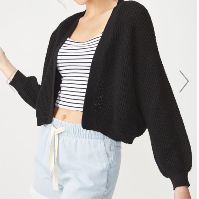 black cardigan summer