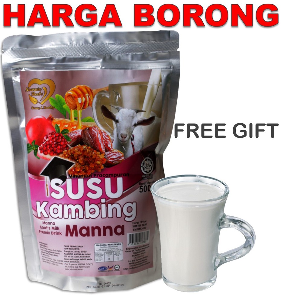 100% SUSU KAMBING MANNA KURMA MADU ASLI BIASA (TENAGA)