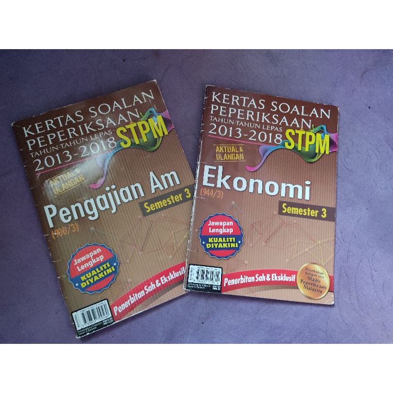 Buku Latihan Stpm Pengajian Am Dan Ekonomi 2013 2018 Kertas Soalan