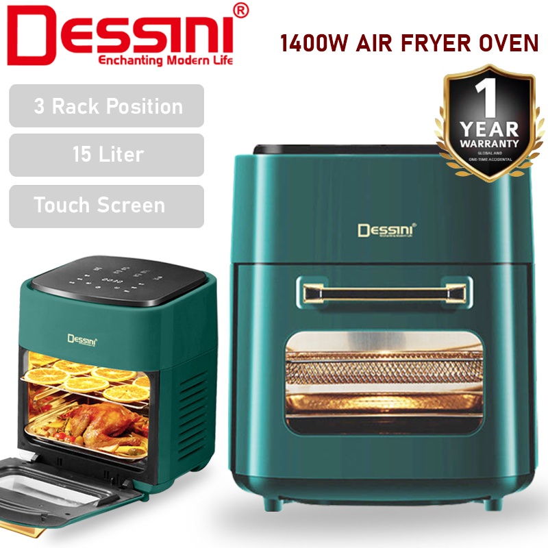 Dessini Italy Af Electric Oven Convection Air Fryer Toaster Timer