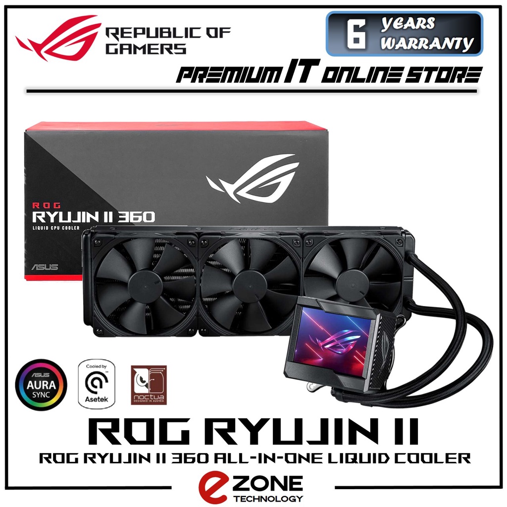 asus rog ryujin ii 71.6 cfm liquid cpu cooler