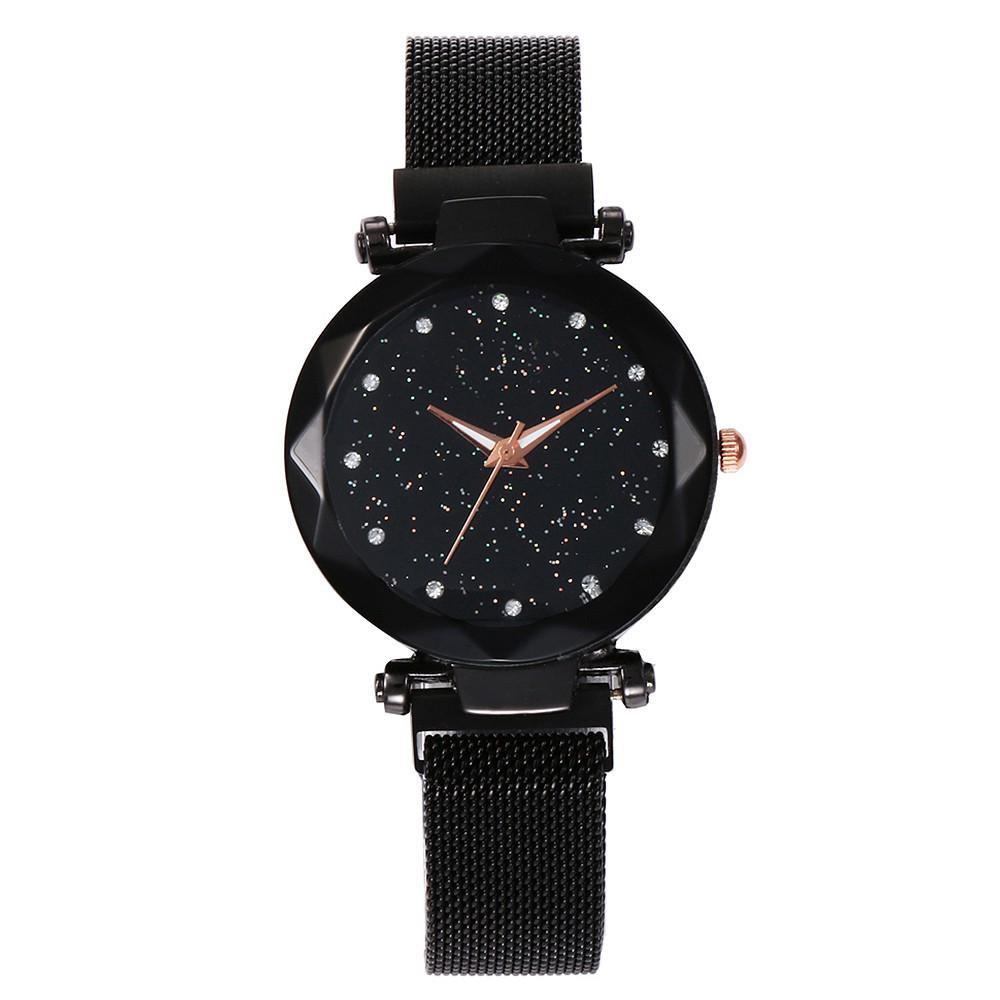  Jam  Tangan  Magnet  Wanita Starry Sky Diamond Quartz 